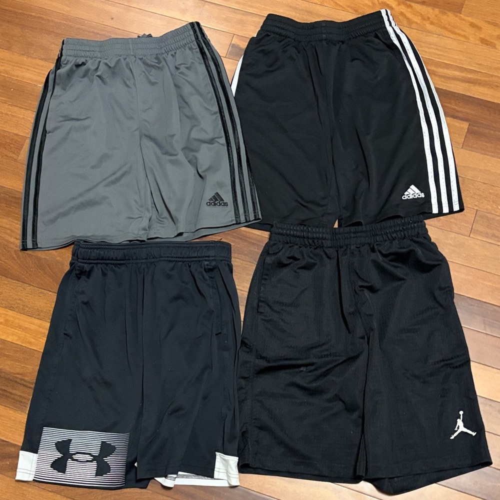 Adidas and Under Armour and Jordan Athletic Shorts Set